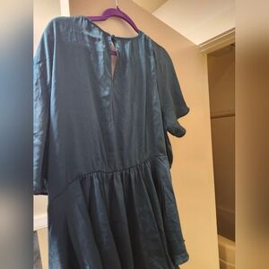 Torrid teal ss charm blouse